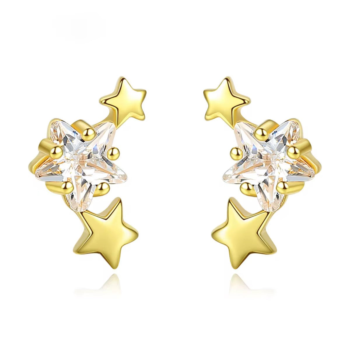 Star girl stud earrings