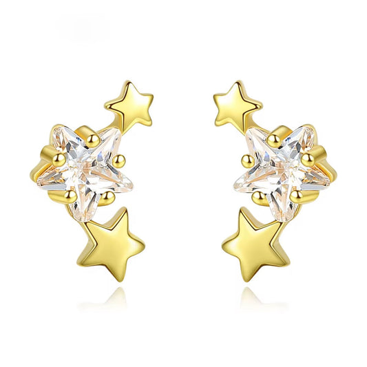Star girl stud earrings