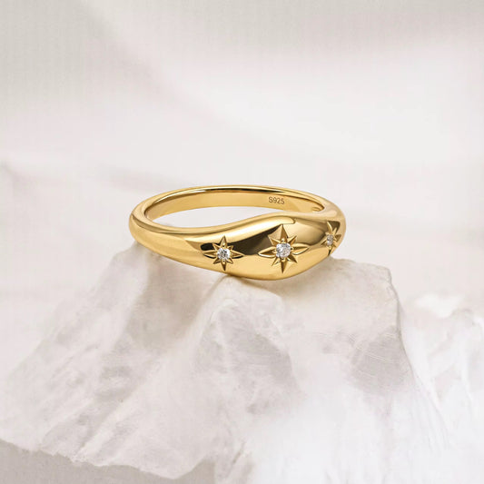 Star girl chunky ring